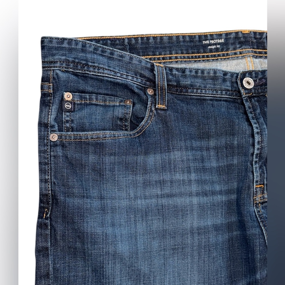 AG Adriano Goldschmied Jeans 42x34 The Protege Straight Leg Blue Stretch 43x34 - Picture 5 of 11